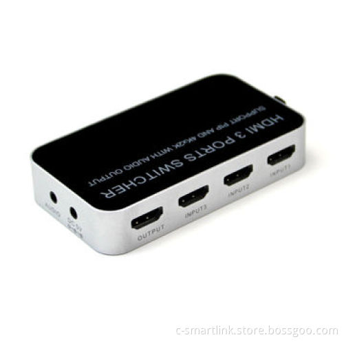 4K 2K 3-port 3x1 HDMI 2.0 Switch with Picture in Picture, 1080P at 120Hz, 3D at 60HZNew